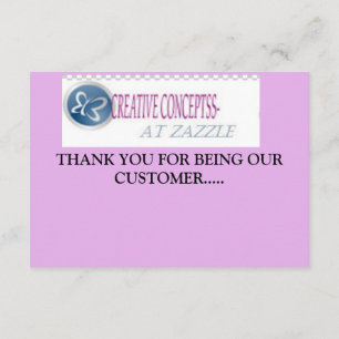 TARJETAS DE GRACIAS AL CLIENTE