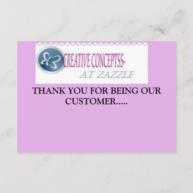 TARJETAS DE GRACIAS AL CLIENTE (Reverso)