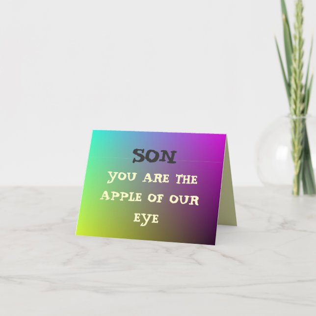 Tarjetas de graduación 'Apple of Our Eye' (Anverso)