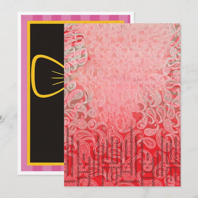 Tarjetas de graduación, cumpleaños y Invitación ma (Anverso / Reverso)