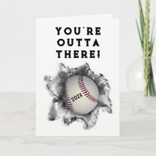 Tarjetas de graduación de béisbol