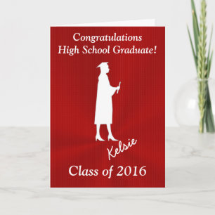 Tarjetas de graduación de secundaria para Chicas d
