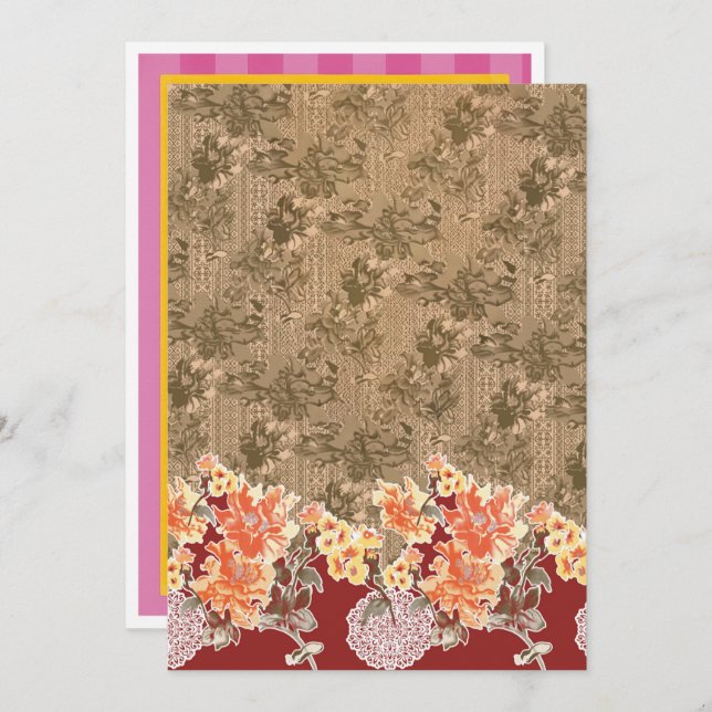 Tarjetas de graduación, desplazamiento y Invitació (Anverso / Reverso)