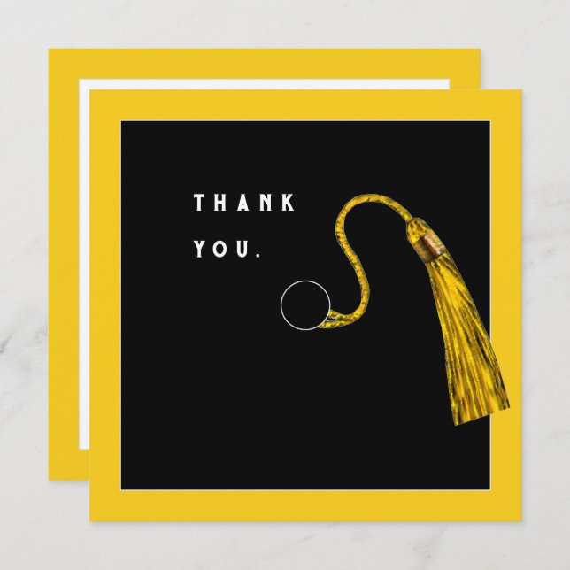 Tarjetas de Graduación Gracias (Anverso / Reverso)