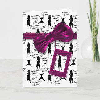Tarjetas de graduación para mujeres - personalizab
