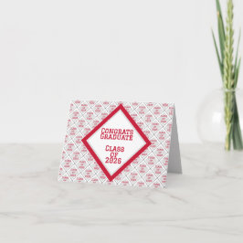 Tarjetas de Graduación Rojas y Blancas | 2026