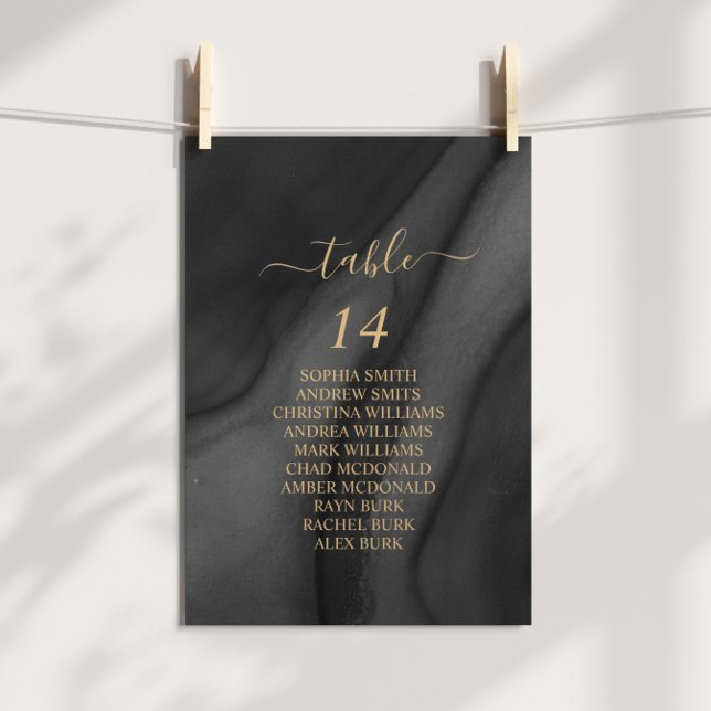 Tarjetas de gráfico de asientos de caligrafía de o (Subido por el creador)