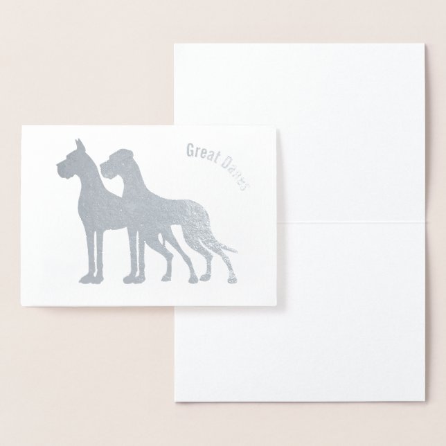 Tarjetas de Grandes Daneses con orejas cortadas y  (Demostración)