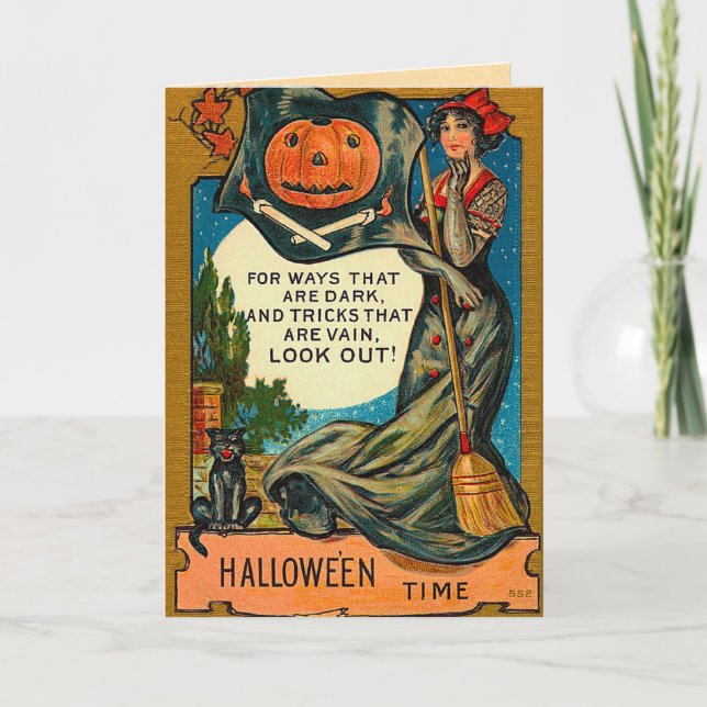 Tarjetas de Halloween de época (Anverso)