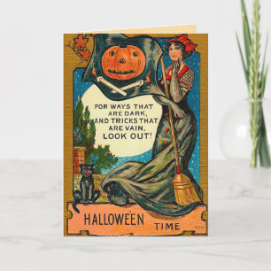 Tarjetas de Halloween de época