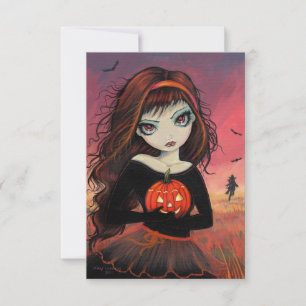 Tarjetas de Halloween de Fuego Otoñal