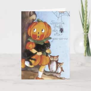 Tarjetas de Halloween del vintage