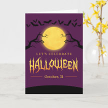 Tarjetas de Halloween Lindas Fantasmas, Calabazas