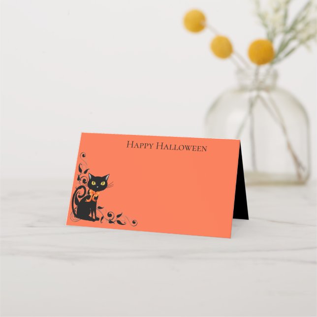 Tarjetas de Halloween Name Place (Anverso)