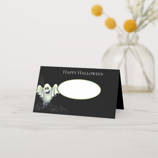 Tarjetas de Halloween Name Place (Anverso)