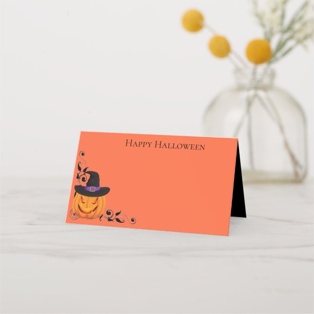 Tarjetas de Halloween Name Place (Anverso)