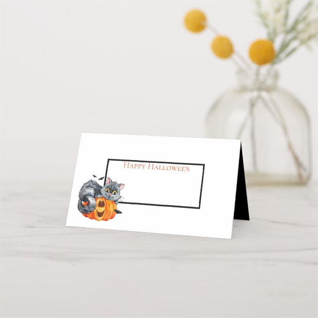 Tarjetas de Halloween Name Place (Anverso)