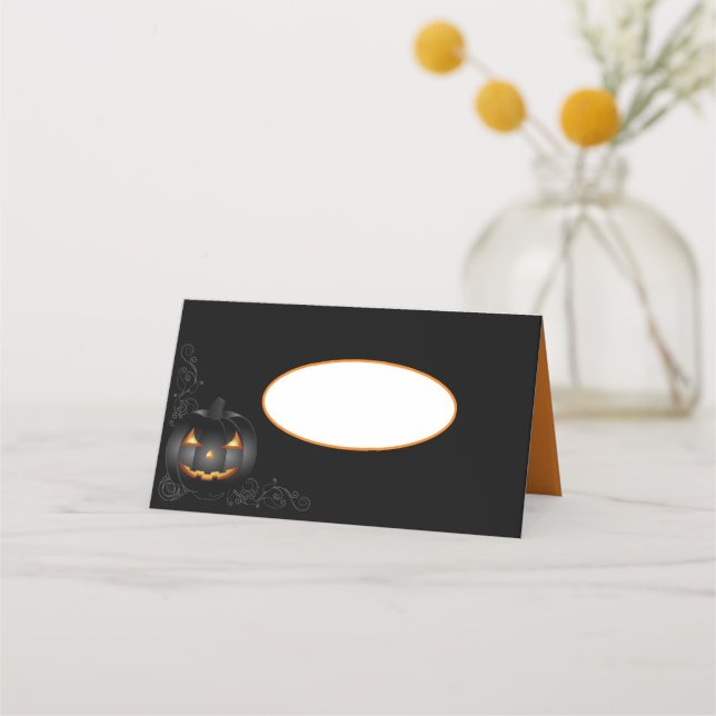 Tarjetas de Halloween Name Place (Anverso)