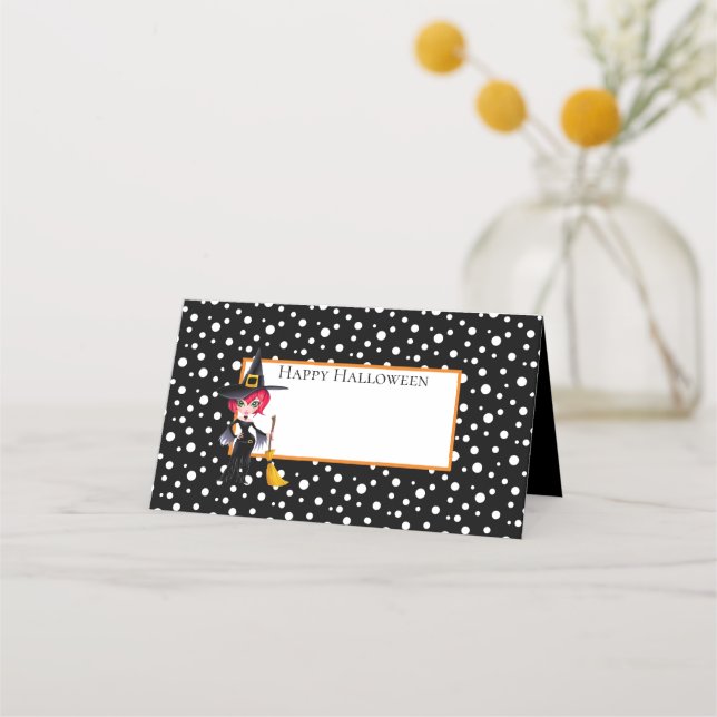 Tarjetas de Halloween Name Place (Anverso)