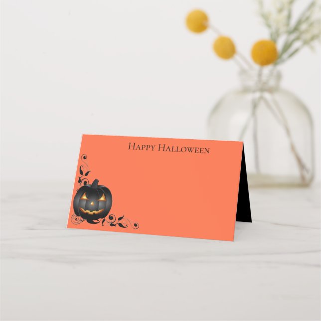 Tarjetas de Halloween Name Place (Anverso)