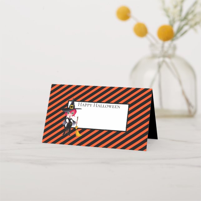 Tarjetas de Halloween Name Place (Anverso)