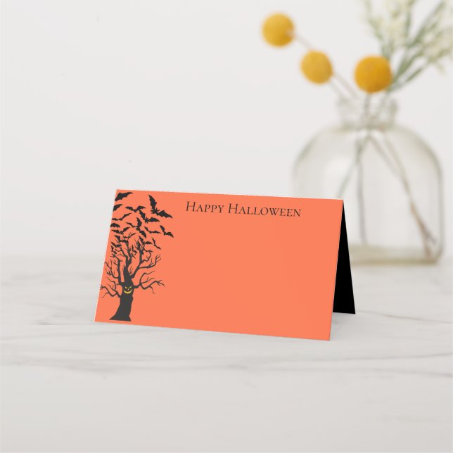 Tarjetas de Halloween Name Place (Anverso)