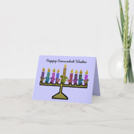 Tarjetas de Hannukah Menorah de las ardillas