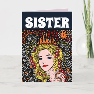 TARJETAS DE HERMANA DE CUMPLEAÑOS DE BONITO LADY Q