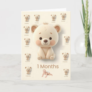 Tarjetas de hitos mensuales del bebé