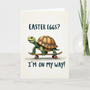 Tarjetas de huevos de Pascua en camino