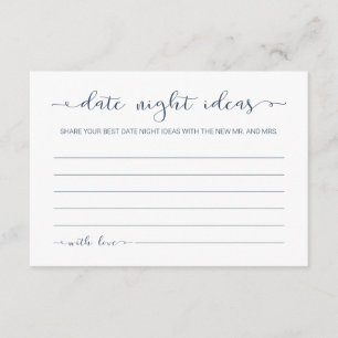Tarjetas de Idea Noche de caligrafía minimalista
