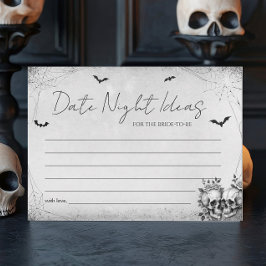 Tarjetas de ideas nocturnas de Halloween Bridal Sh