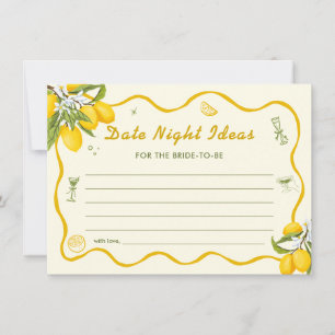 Tarjetas de ideas para una noche de cita para la d