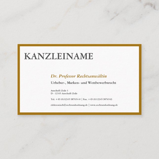 Tarjetas de identificación de oro (Anverso)