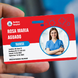 Tarjetas de identificación personalizadas para hos