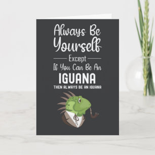 Tarjetas de Iguana Adorable Humor Reptil Divertido