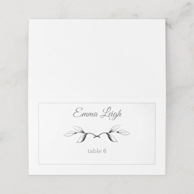 Tarjetas de ilustración floral (Exterior desplegado)