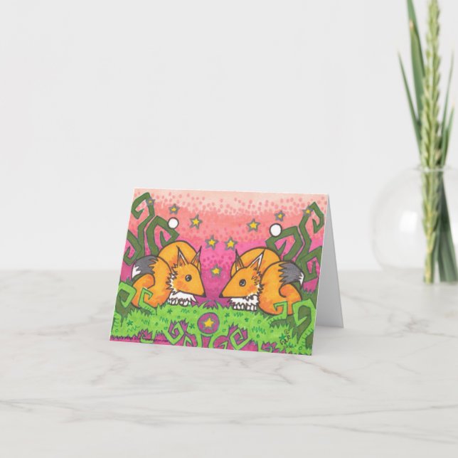 Tarjetas de Ilustracion Star Fire Twin Fox (Anverso)