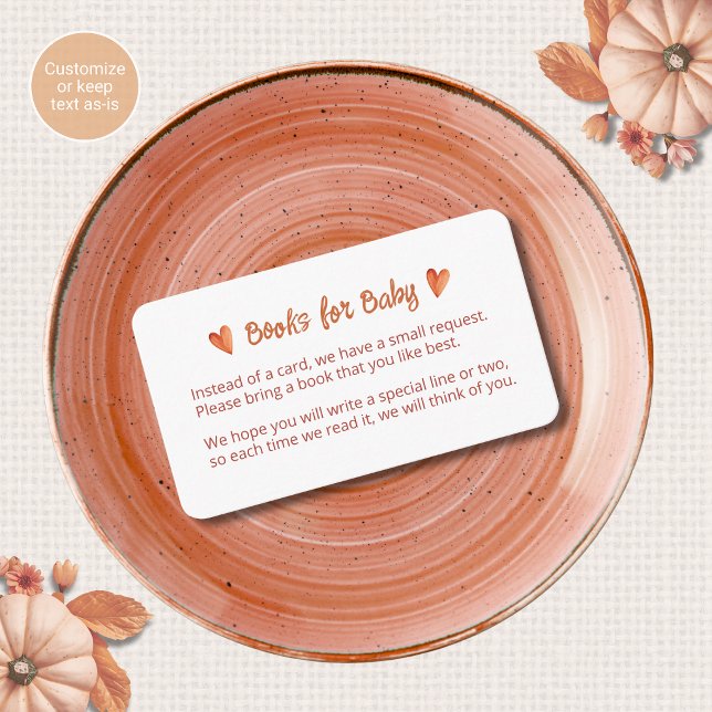 Tarjetas de inclusión para baby shower 'Fall in Lo (Subido por el creador)