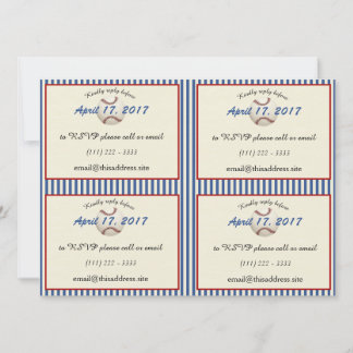 Tarjetas de información de Béisbol DIY