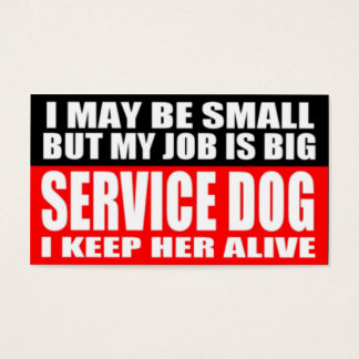 Tarjetas de información de perros de servicio ADA
