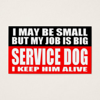 Tarjetas de información de perros de servicio ADA