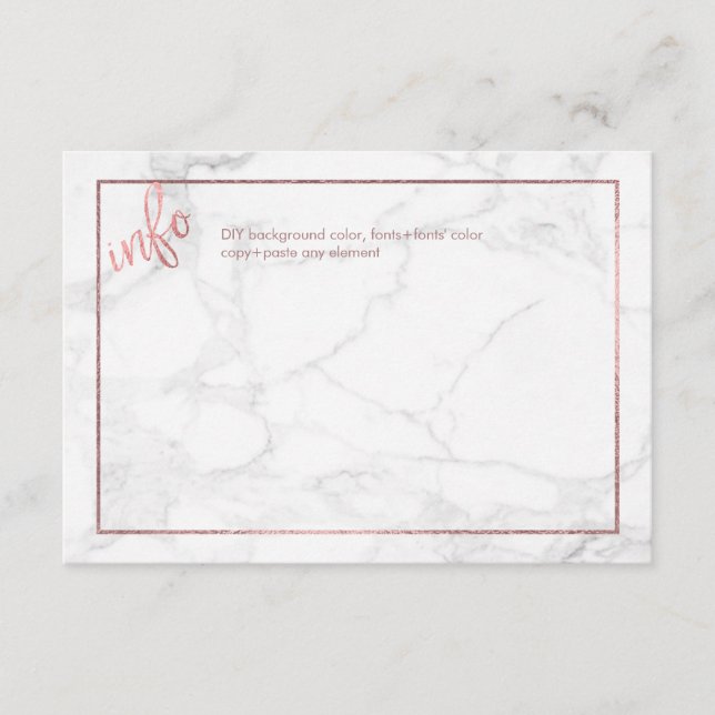 TARJETAS DE INFORMACIÓN DE PixDezines/MARBLE+ORO R (Anverso)