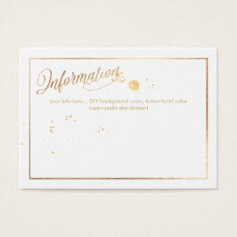 Tarjetas de información PixDezines/Mármol /Blanco+