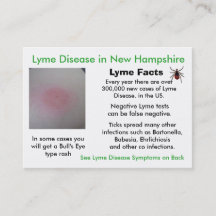 Tarjetas de información sobre la enfermedad de Lym