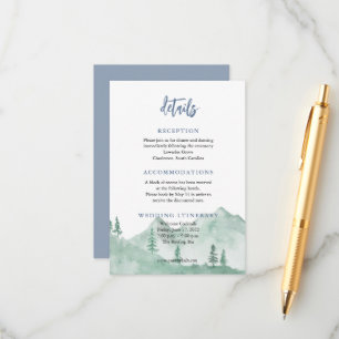 Tarjetas de inscripción de Bodas de la selva monta