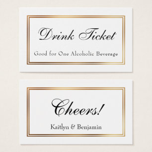 Tarjetas de inscripción para boletos blancos con