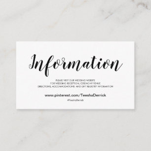 Tarjetas de inscripción para elegante sitio web de