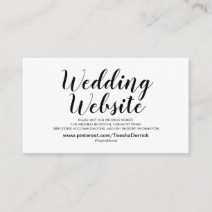 Tarjetas de inscripción para elegante sitio web de