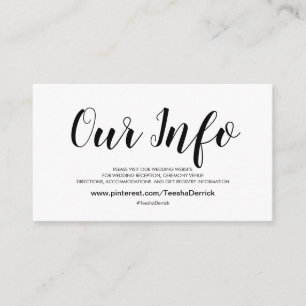 Tarjetas de inscripción para elegante sitio web de